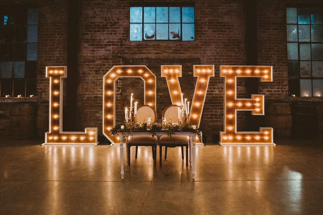 Large Marquee LOVE Sign Light Up Letters Sacremento Rental