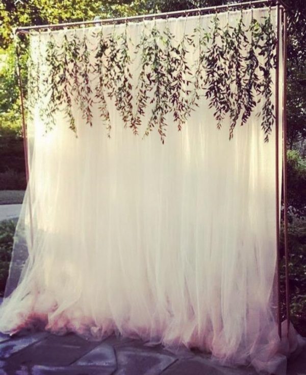 White Tulle Backdrop Drapes Eventlyst