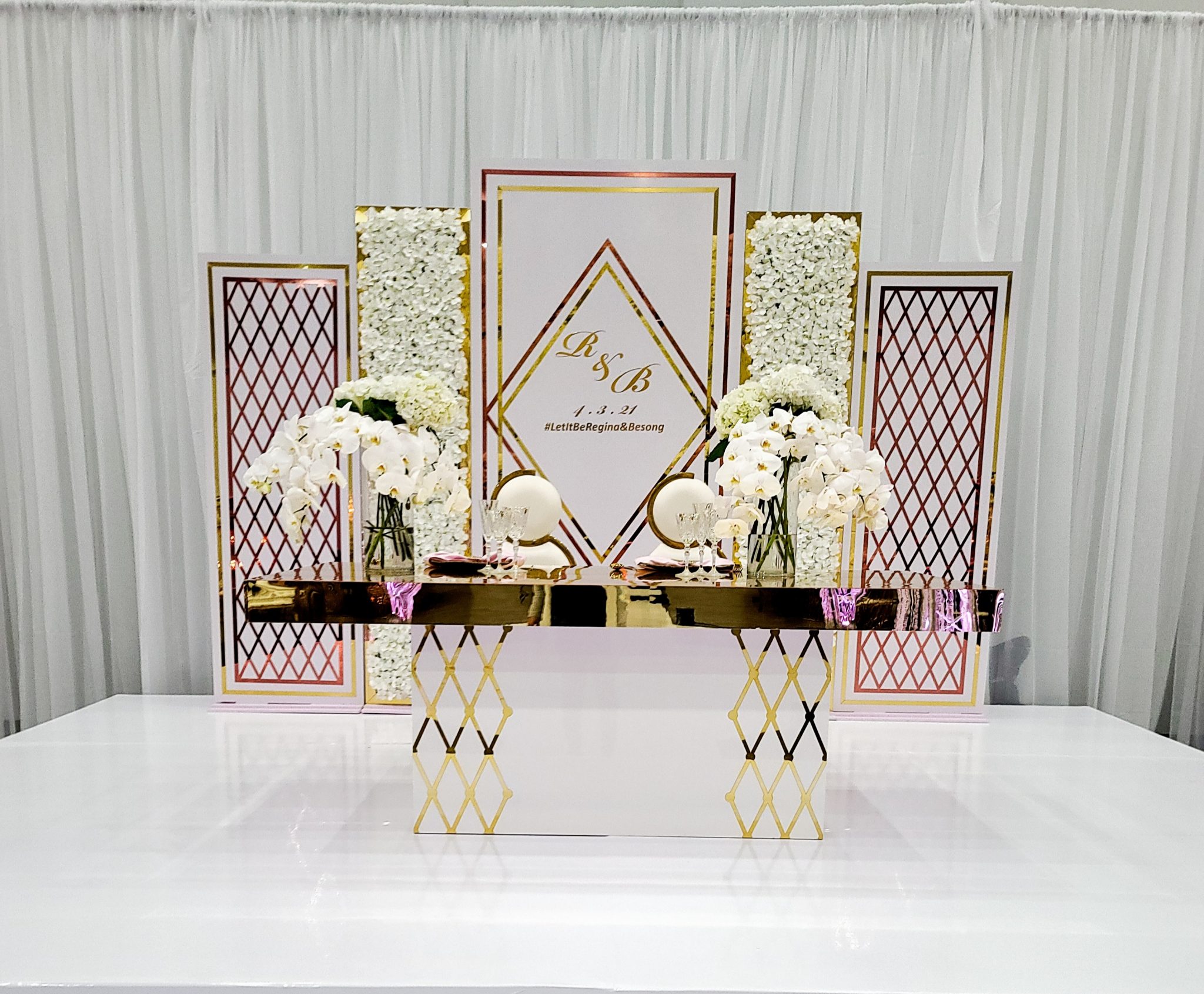 acrylic backdrop set Eventlyst