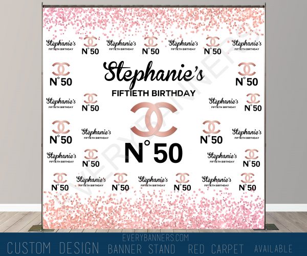 Personalized Step Repeat Photo Backdrop 
