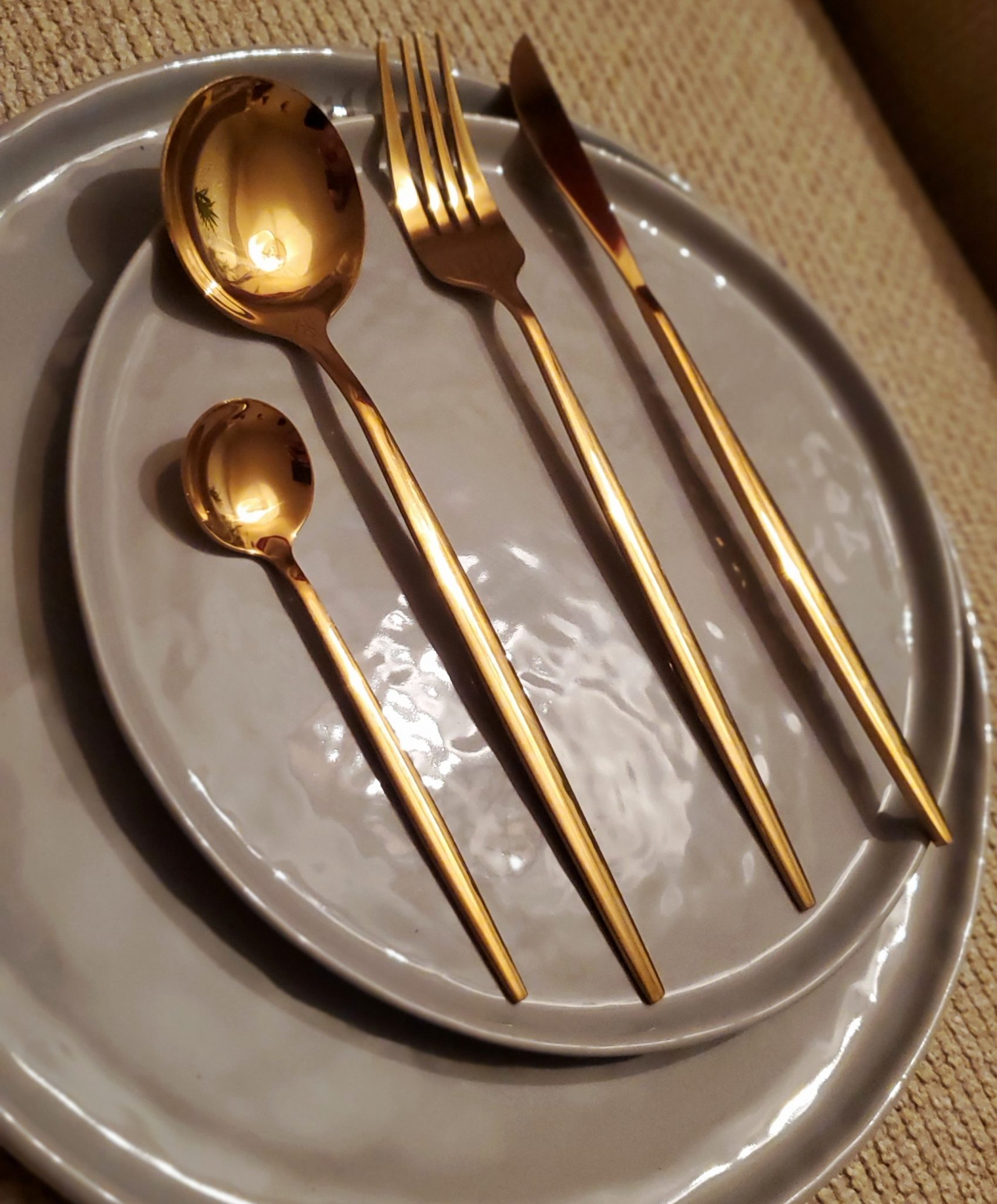 Gold Modern Flatware Eventlyst