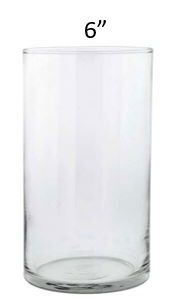Glass Cylinder Hurricane 6”