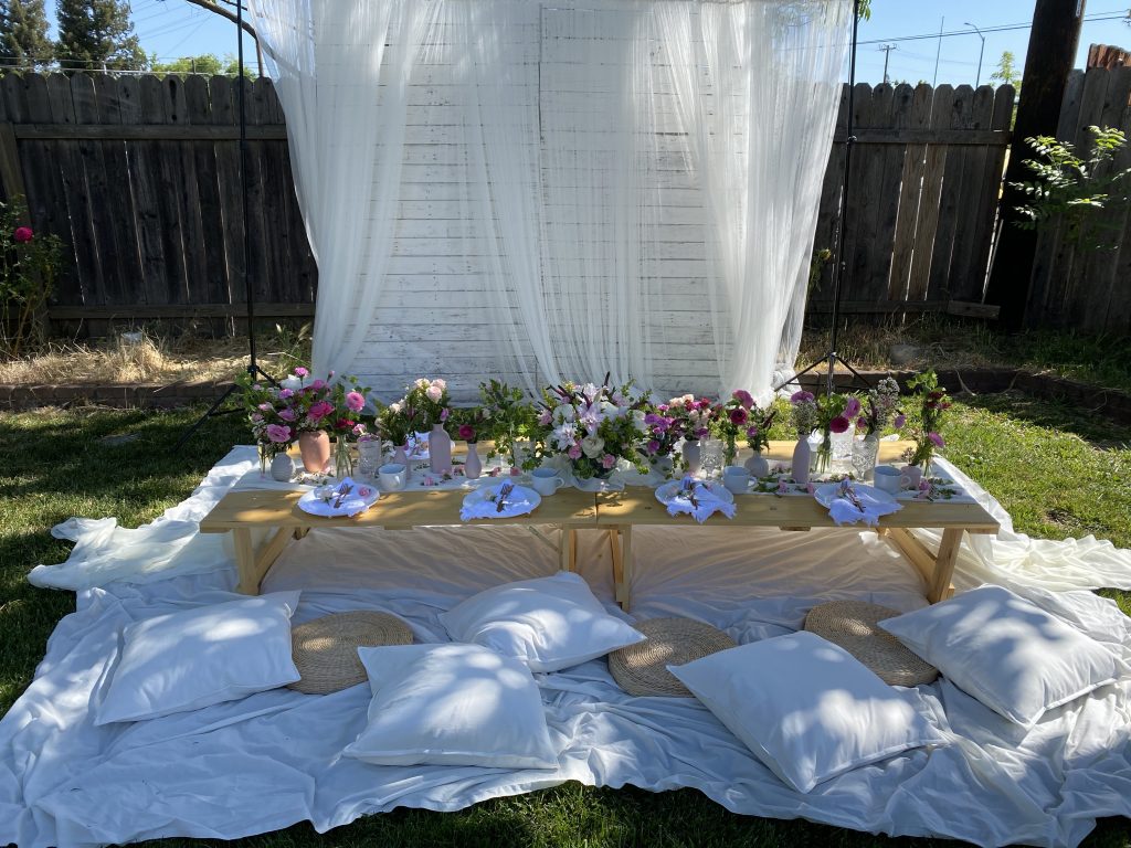 mothers day decor setup