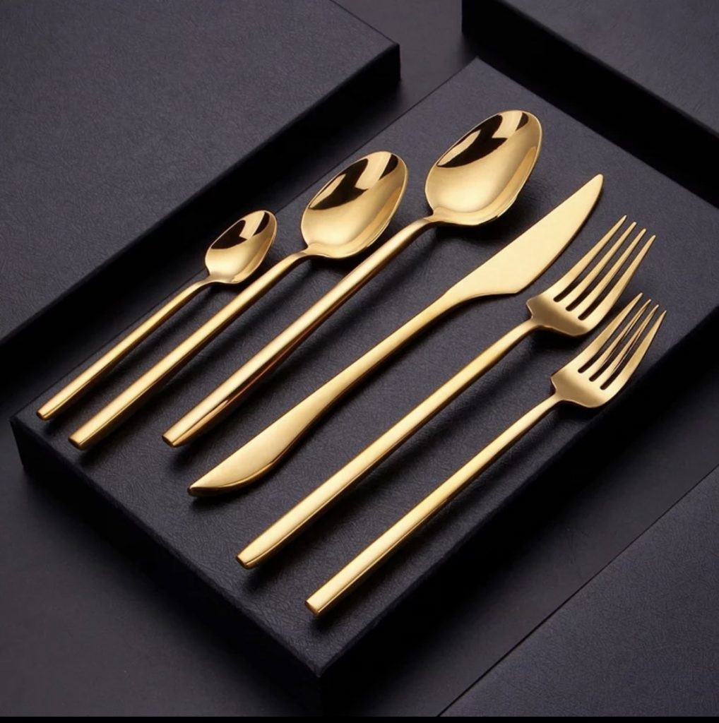 Classic Gold Flatware Set (4 Piece) Eventlyst