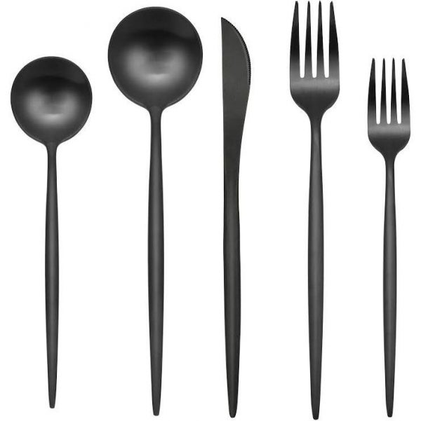 Matte Black Flatware