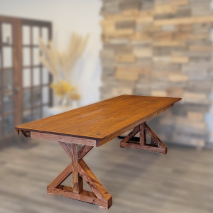 Farm style, farmhouse, rustic, table, wedding, wood, serving table, foldable table, vintage table, unique table, stained table