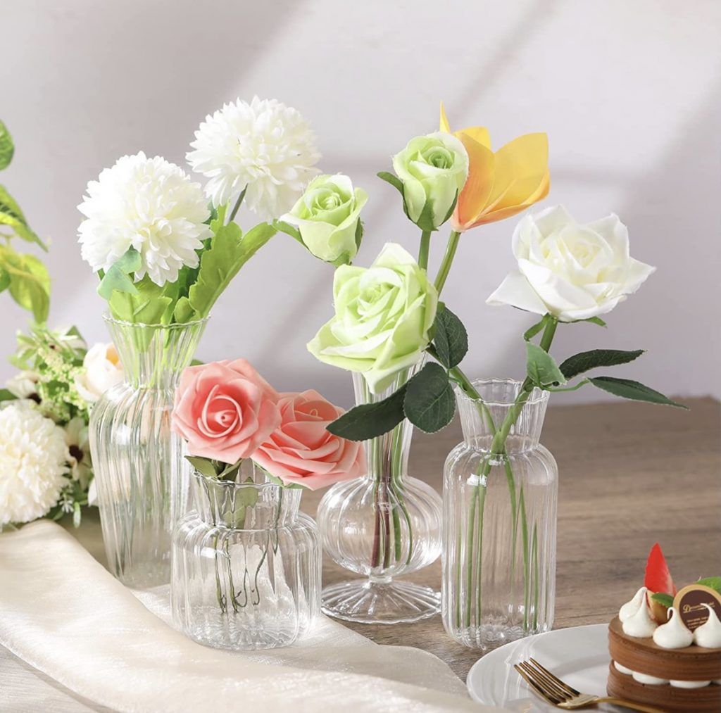 Assorted Ribbed Bud Vases Eventlyst